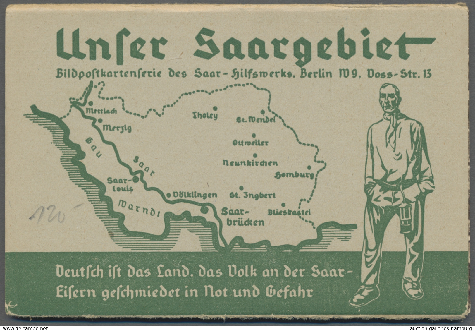 Saarland Und OPD Saarbrücken: 1865-1959 (ca.), Spannende Und Gehaltvolle Partie - Other & Unclassified