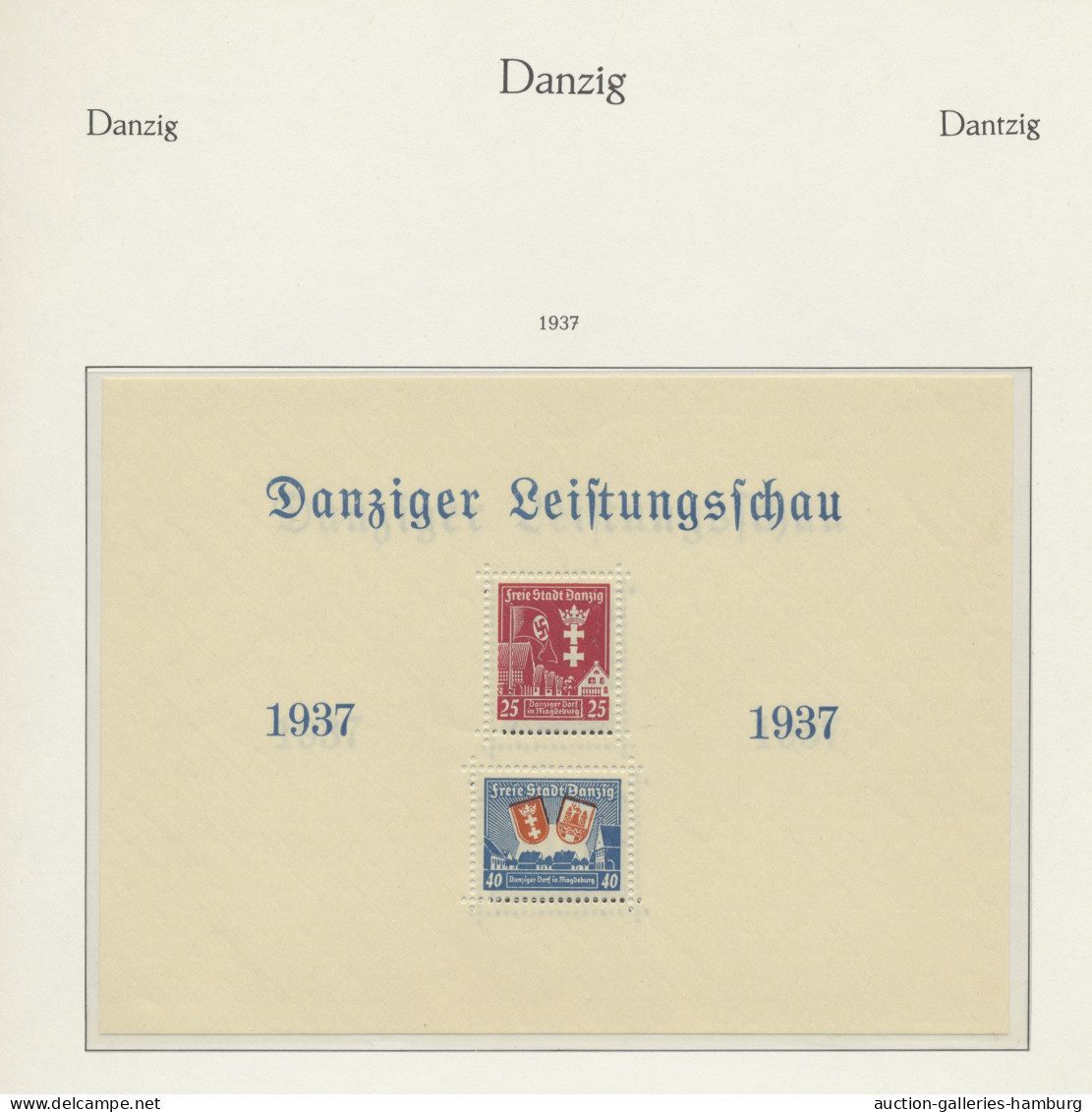 Danzig: 1920-1939, Weitgehend Komplette, Postfrische Sammlung Mit Losen Dublette - Other & Unclassified