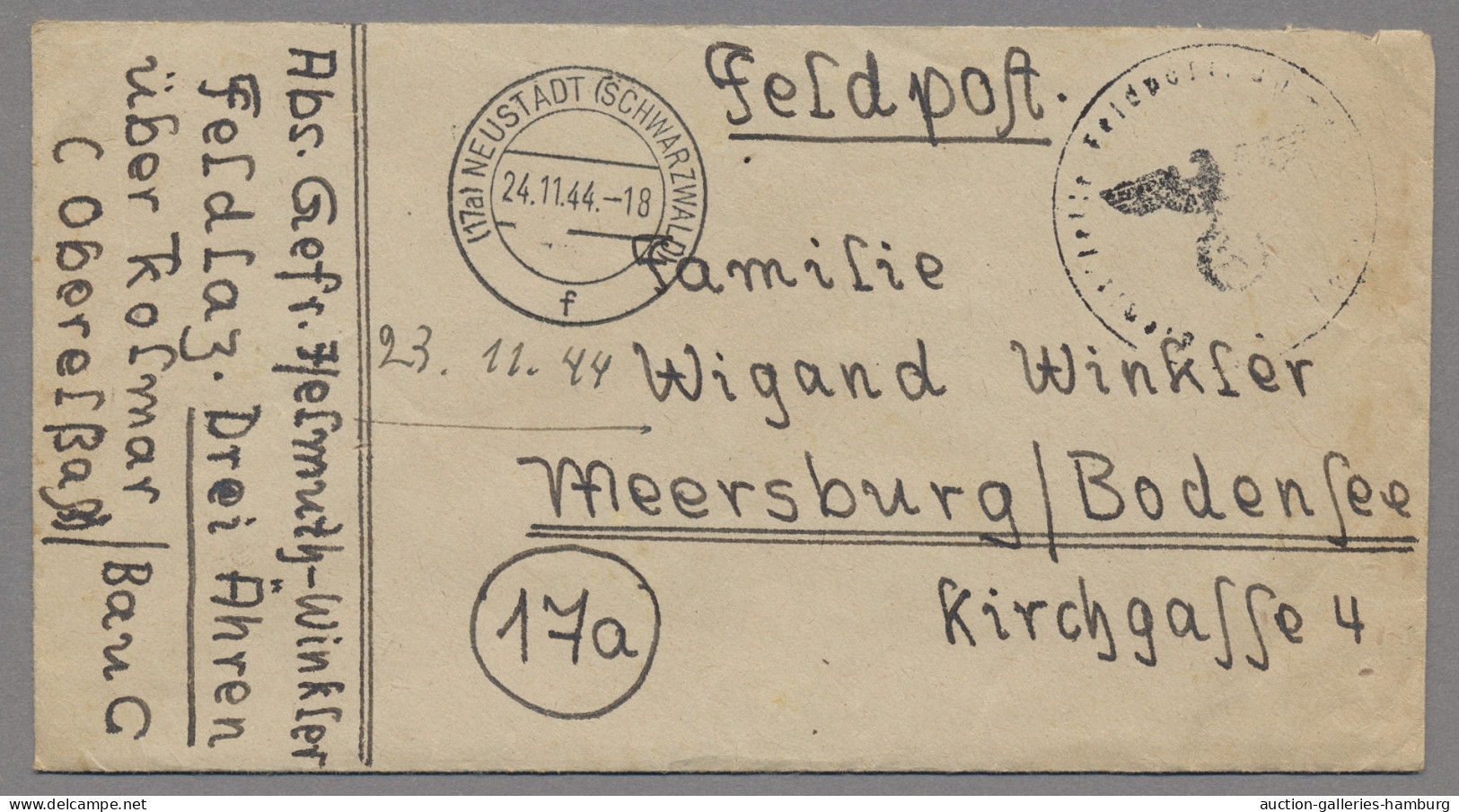 Feldpost 2. Weltkrieg: 1942-1946, Partie Von über 280 Feldpostbriefen (überwiege - Autres