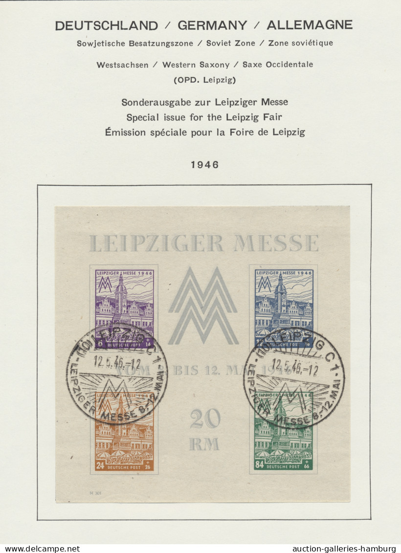 Deutschland Nach 1945: 1945/1948 Ca., Interessanter Guter Nachlass Mit Lokalpost - Colecciones