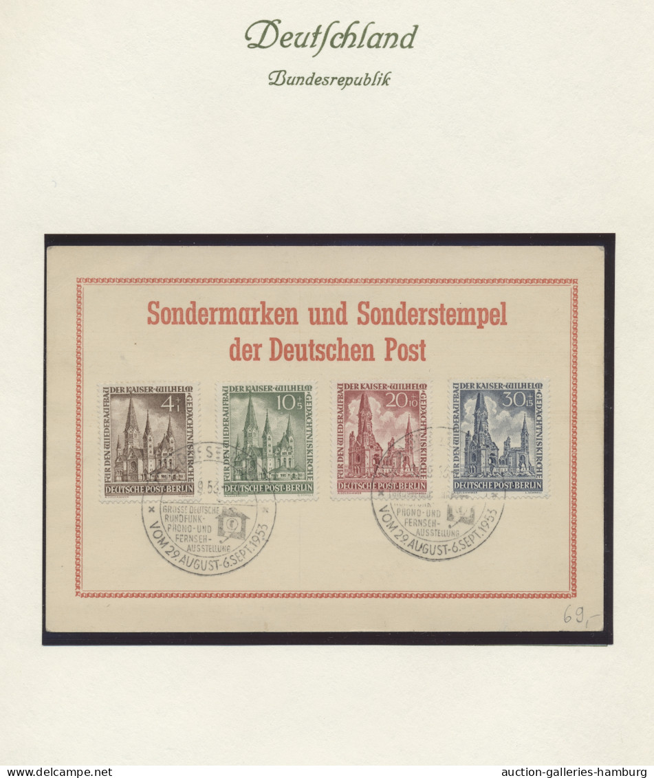 Deutschland nach 1945: 1945/1959 ca., interessante Sammlung in einem alten KA-BE