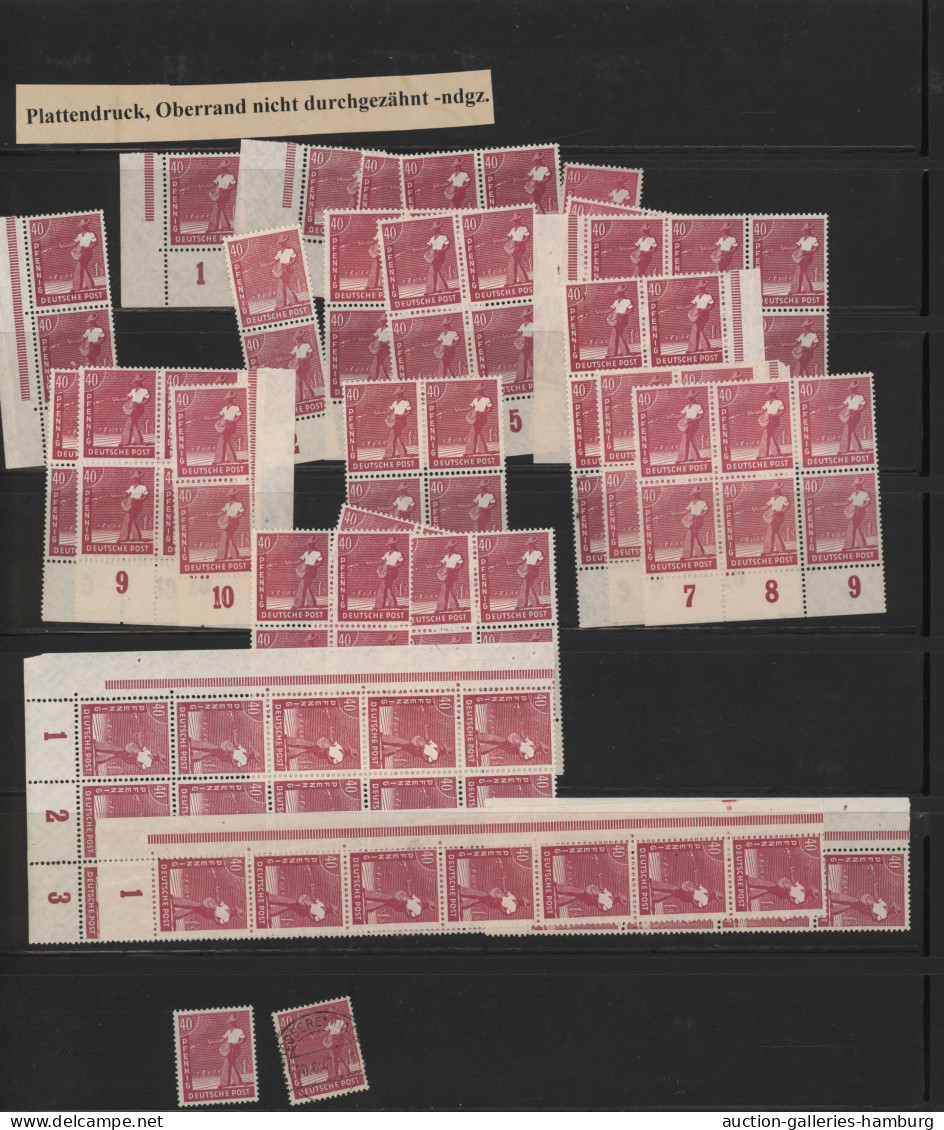Alliierte Besetzung - Gemeinschaftsausgaben: 1947/1948, Arbeiter-Serie, Reichhal - Autres & Non Classés