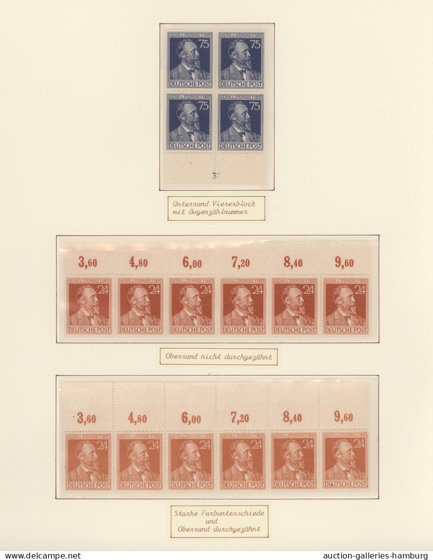 Alliierte Besetzung - Gemeinschaftsausgaben: 1947, Heinrich Von Stephan, Spezial - Autres & Non Classés