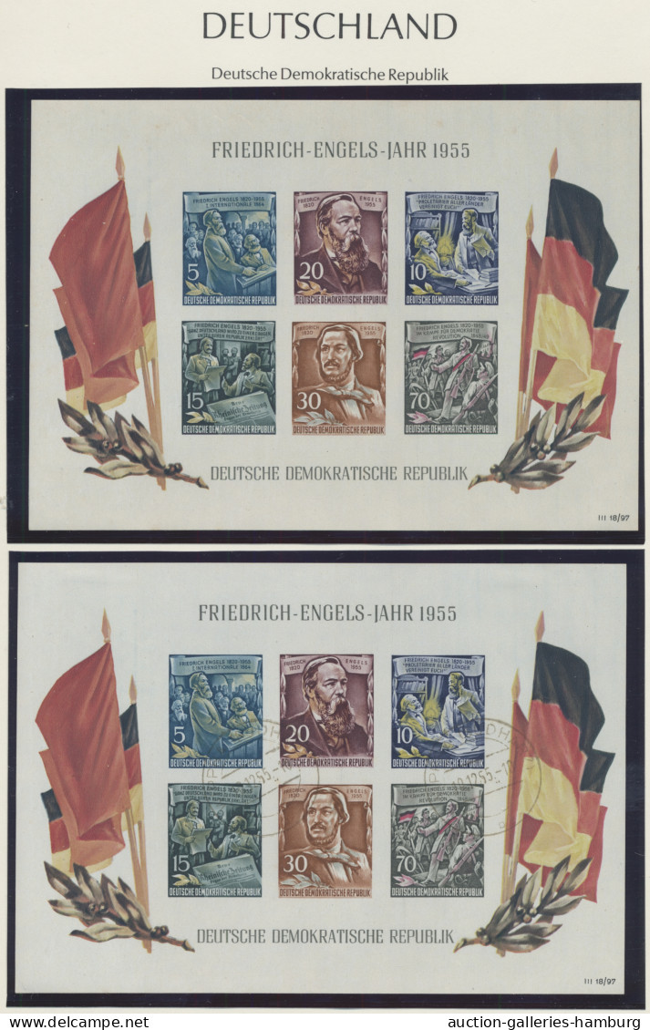 Sowjetische Zone Und DDR: 1945-1968, Vier Teilsammlungen, Davon Drei In Vordruck - Collections