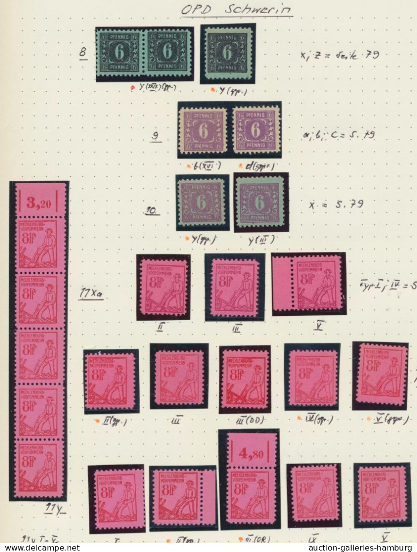 Sowjetische Zone: 1945-1949, Postfrische (wenig Ungebrauchte) Sammlung, Weitgehe - Autres & Non Classés