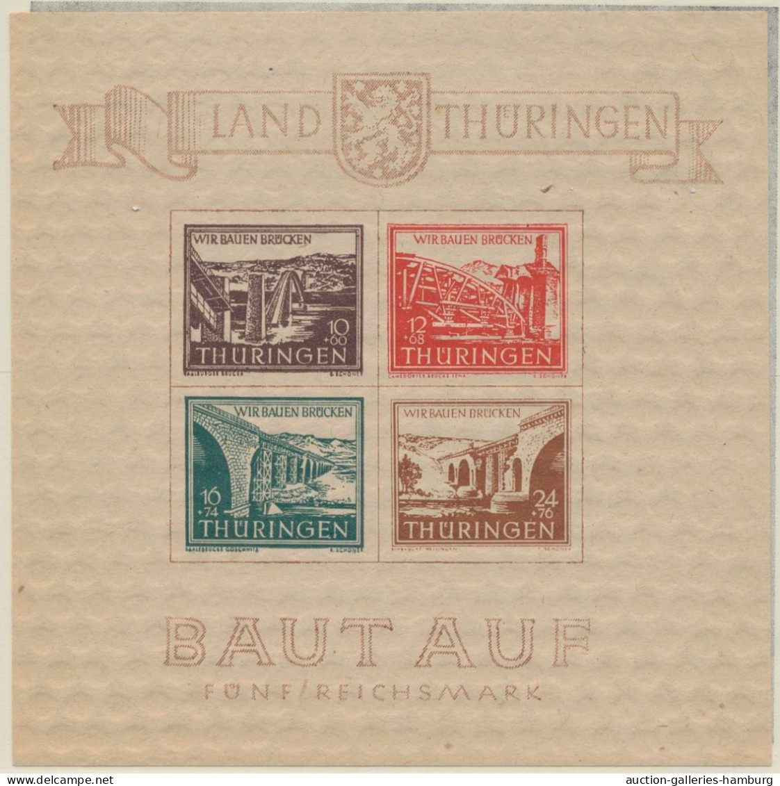 Sowjetische Zone: 1945-1949, postfrische (wenig ungebrauchte) Sammlung, weitgehe