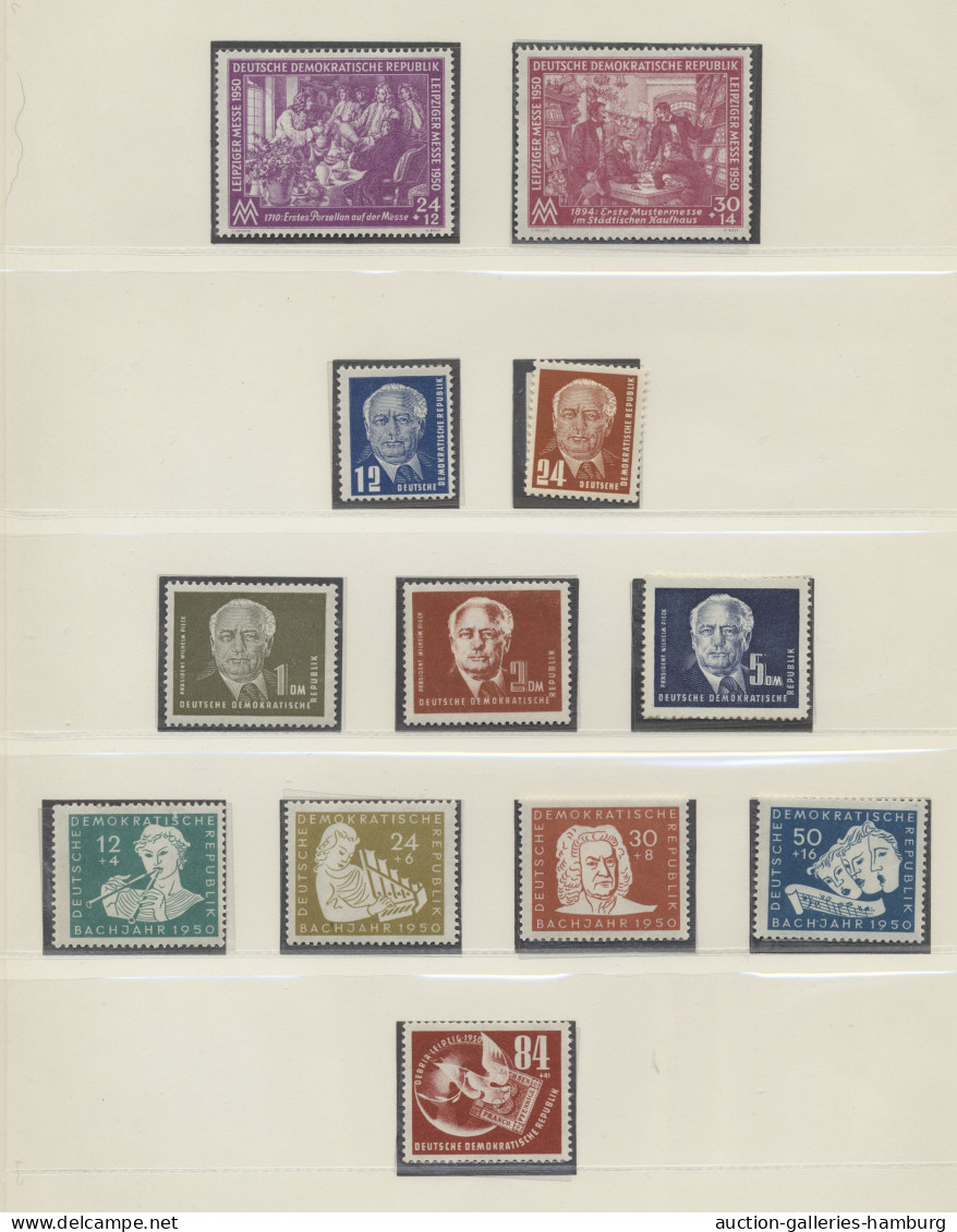 DDR: 1949/1988, Umfangreiche, Saubere Sammlung Meist Je Postfrisch Und Gestempel - Collections