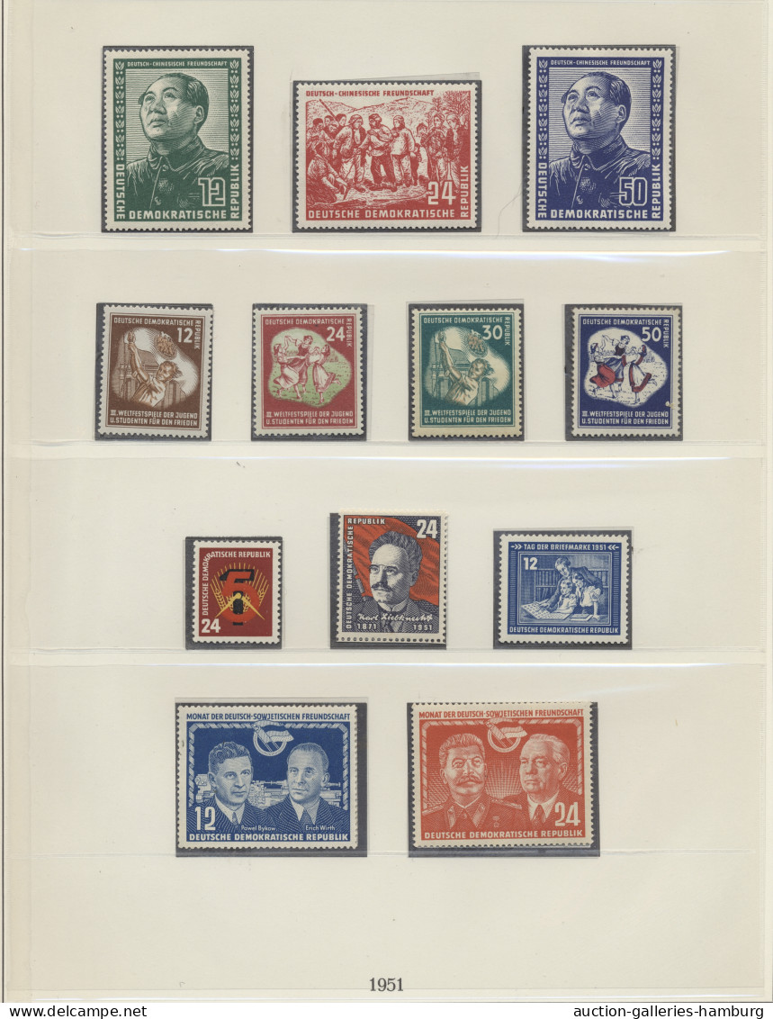 DDR: 1949/1988, Umfangreiche, Saubere Sammlung Meist Je Postfrisch Und Gestempel - Collections