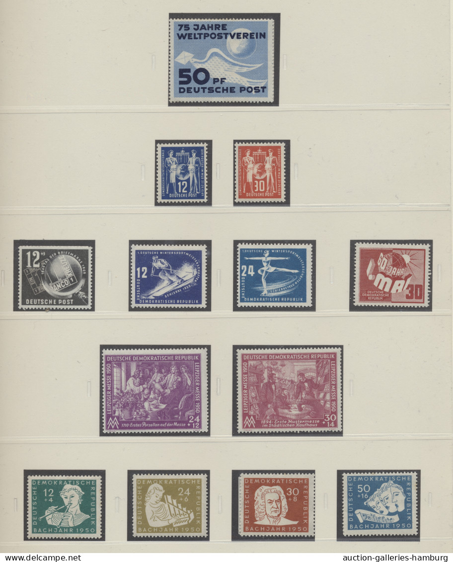 DDR: 1949/1990, Ungebrauchter, Postfrischer U. Gestempelter Nachlassposten In 56 - Collections