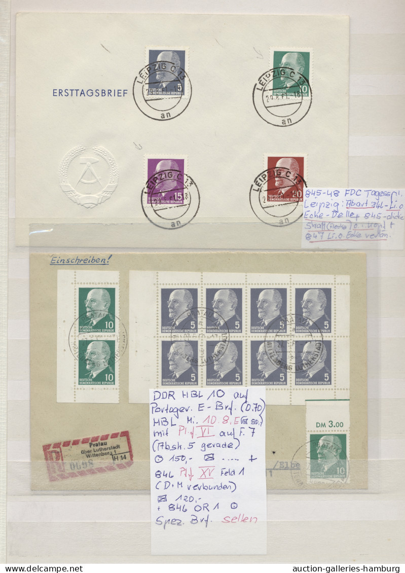 DDR: 1961-1970, Postfrische Und Gestempelte Spezialsammlung Der Ulbricht-Dauerse - Collections