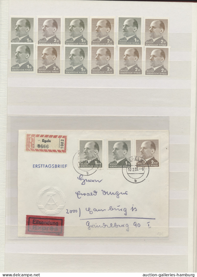 DDR: 1961-1970, Postfrische Und Gestempelte Spezialsammlung Der Ulbricht-Dauerse - Collections