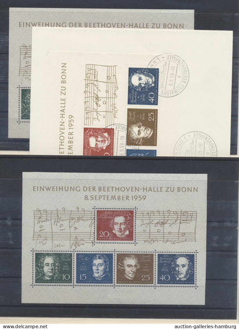 Bundesrepublik und Berlin: 1948/1970 ca., sehr umfangreicher Lagerposten mit Dub