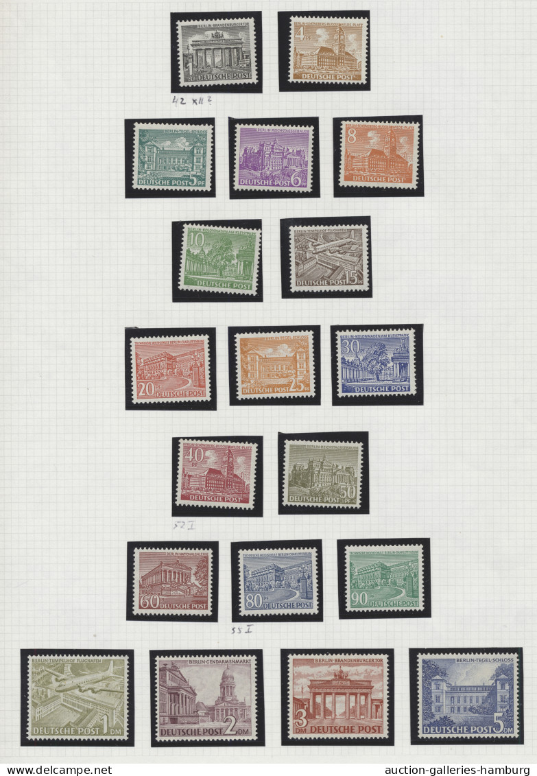 Berlin: 1949-1953, Werthaltige Partie / Sammlung Der Meisten Guten Ausgaben Bis - Used Stamps