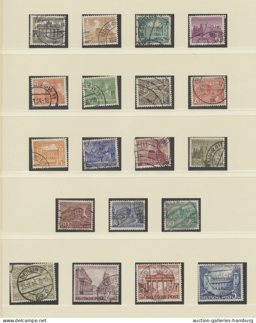 Berlin: 1949-1953, Werthaltige Partie / Sammlung Der Meisten Guten Ausgaben Bis - Used Stamps