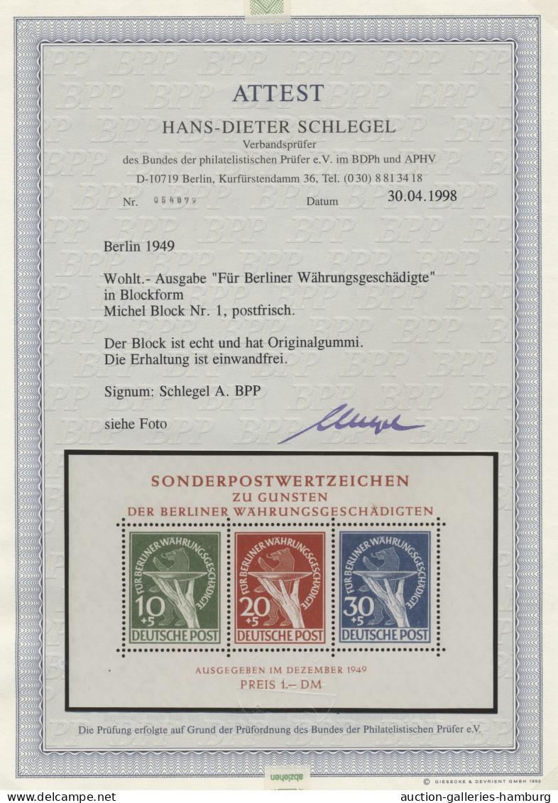 Berlin: 1948/1990, Schöne, Nach Stichproben, Saubere Postfrische Sammlung In 2 B - Unused Stamps