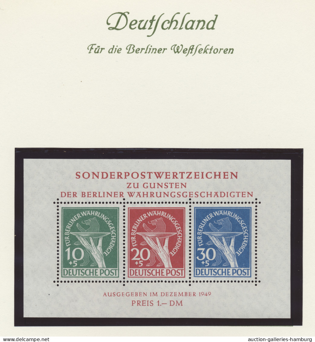 Berlin: 1948/1990, Schöne, Nach Stichproben, Saubere Postfrische Sammlung In 2 B - Neufs