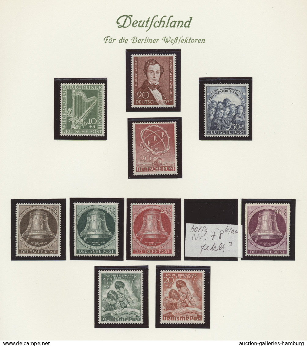 Berlin: 1948/1990, Schöne, Nach Stichproben, Saubere Postfrische Sammlung In 2 B - Unused Stamps