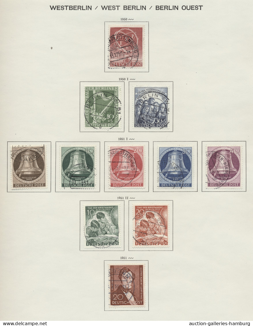 Berlin: 1948/1990 Ca., Bis Auf Block 1 In Den Hauptnummern Komplette, Meist Saub - Used Stamps