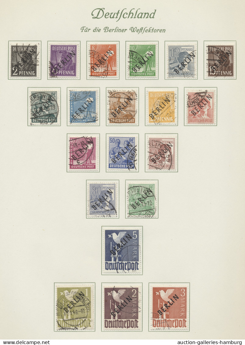 Berlin: 1948-1979, Bis Auf Block 1 Komplette Gestempelte Sammlung Im Borek-Vordr - Used Stamps