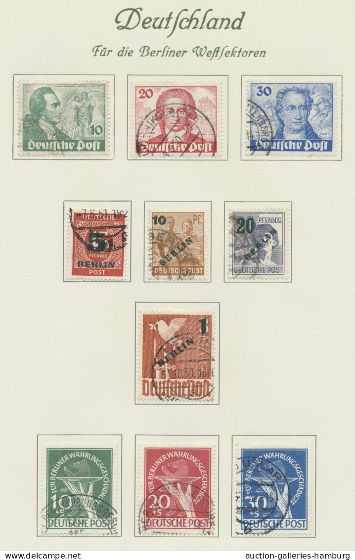 Berlin: 1948-1979, Bis Auf Block 1 Komplette Gestempelte Sammlung Im Borek-Vordr - Oblitérés
