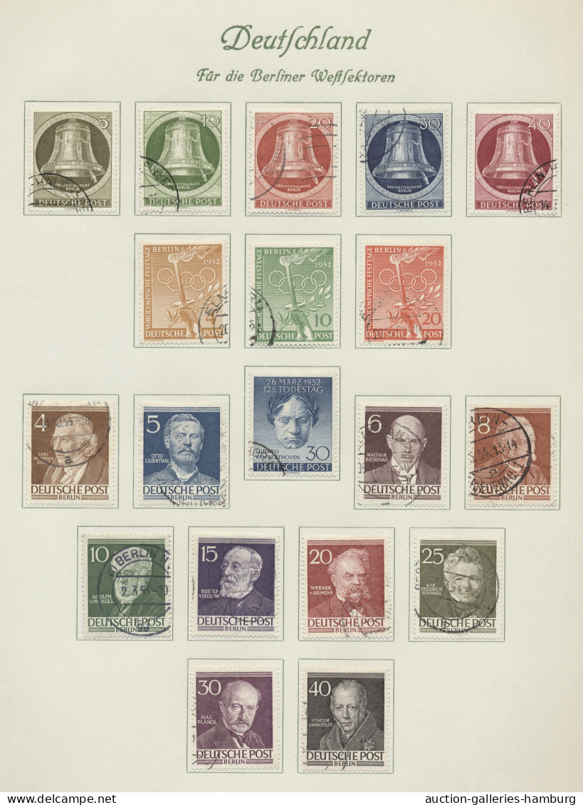 Berlin: 1948-1979, Bis Auf Block 1 Komplette Gestempelte Sammlung Im Borek-Vordr - Used Stamps