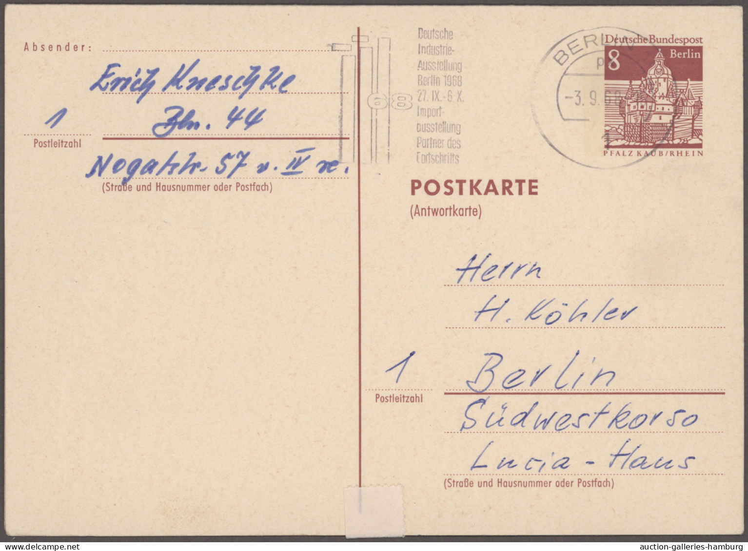 Berlin - Ganzsachen: 1961/1981, Partie Von Ca. 67 Ungebrauchten / Gebrauchten Ga - Other & Unclassified