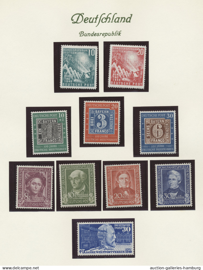 Bundesrepublik Deutschland: 1949/1960 Ca., Mehrfach Angelegte Sammlung, Dabei Po - Collections