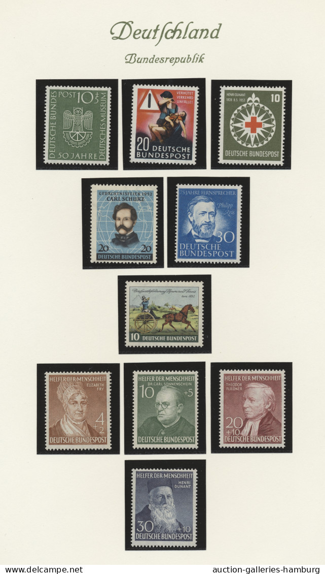 Bundesrepublik Deutschland: 1949/1960 Ca., Mehrfach Angelegte Sammlung, Dabei Po - Collections