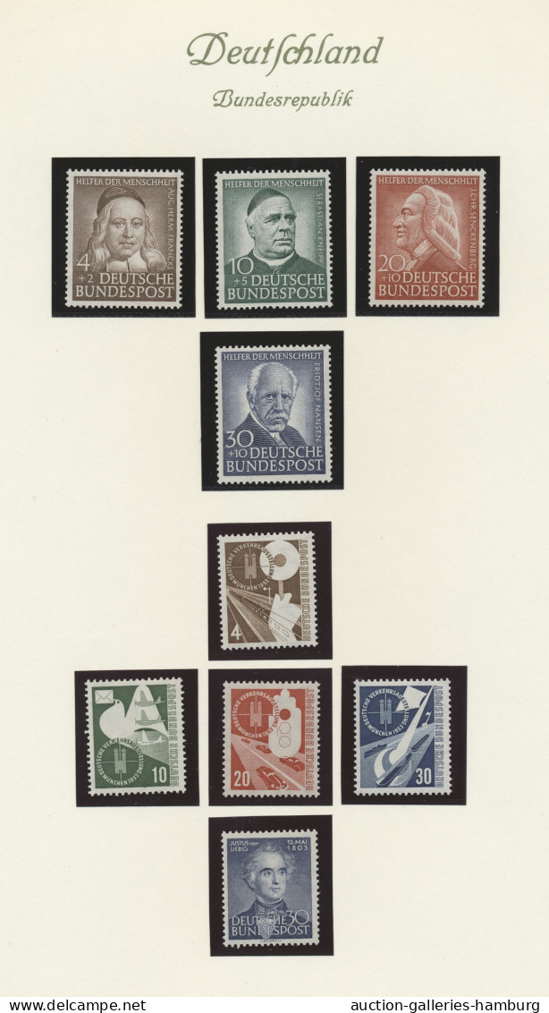 Bundesrepublik Deutschland: 1949/1960 Ca., Mehrfach Angelegte Sammlung, Dabei Po - Collections