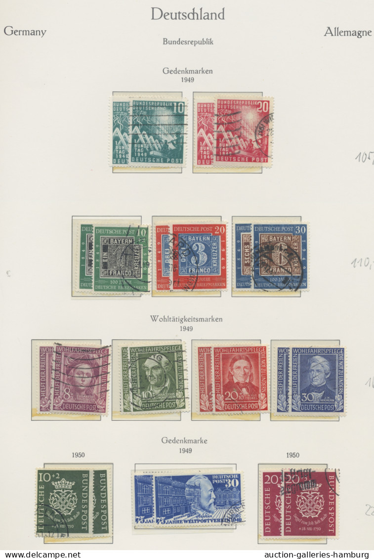 Bundesrepublik Deutschland: 1949-1980, Doppelt Bzw. Einmal Postfrisch Oder Ungeb - Collections