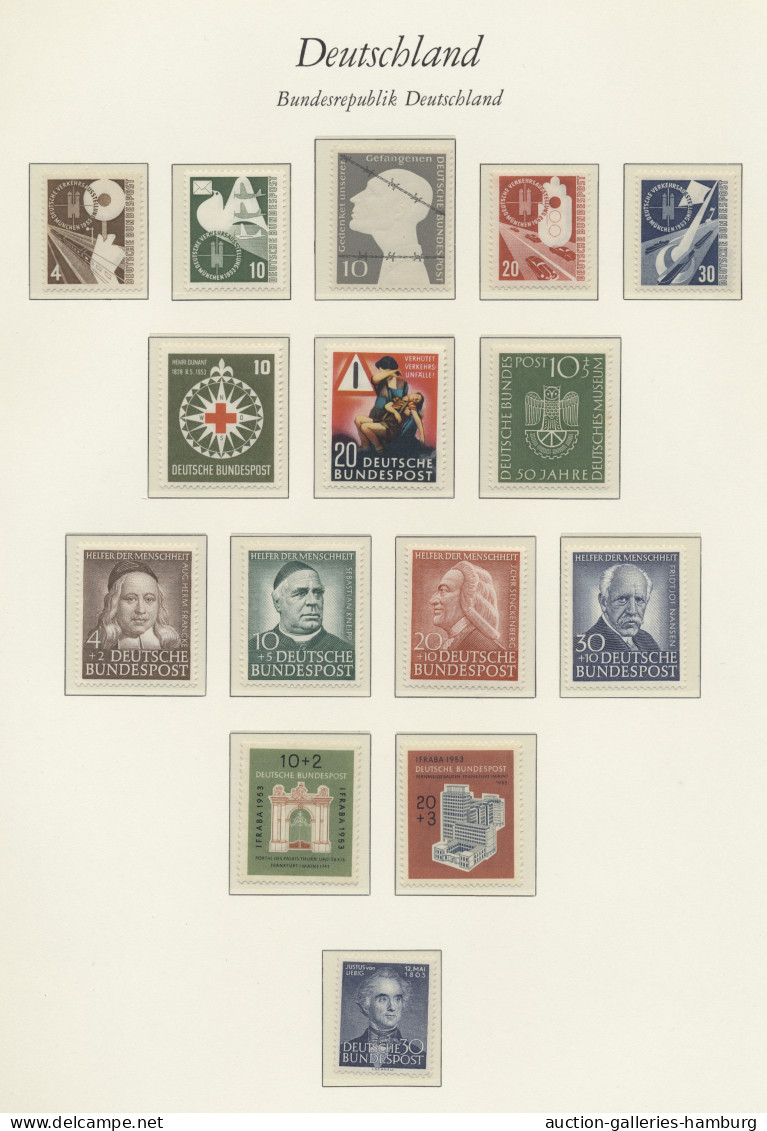 Bundesrepublik Deutschland: 1949/1960 Ca., Meist Wohl Postfrische Sammlung Ohne - Colecciones