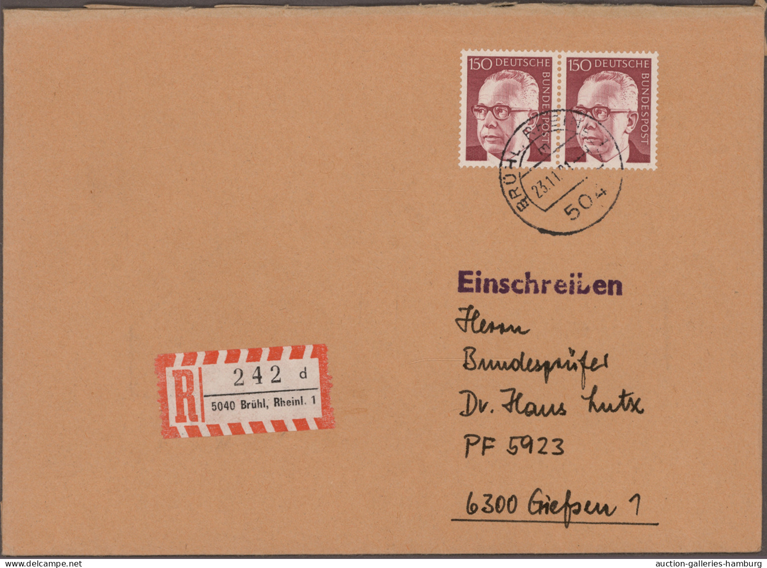 Bundesrepublik Deutschland: 1954/1999, Partie von 86 Briefen und Karten nur mit