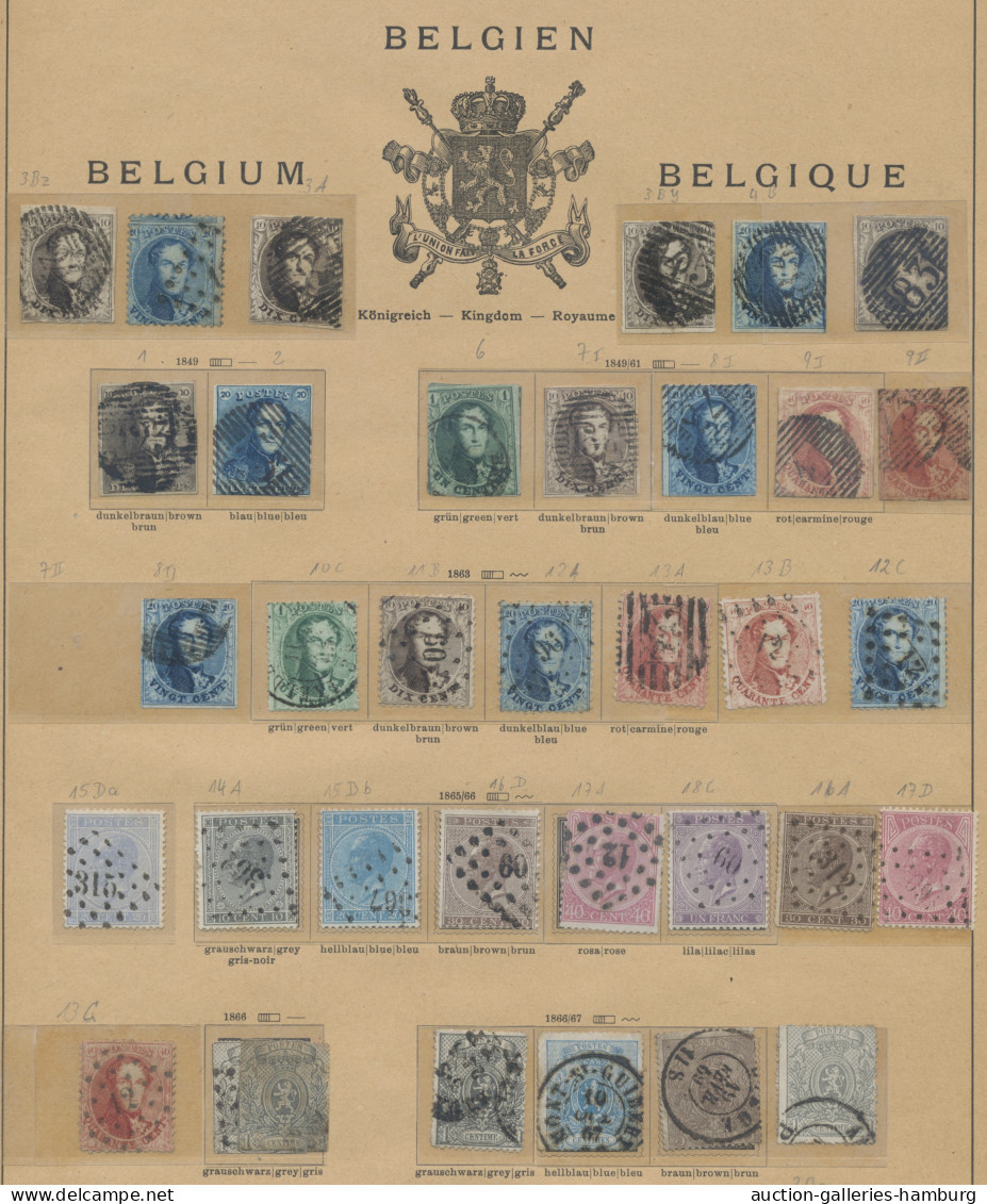 Belgium: 1849-2013, Sammlung In 3 Schaubek-Vordruckalben Mit U.a. Diversem älter - Colecciones