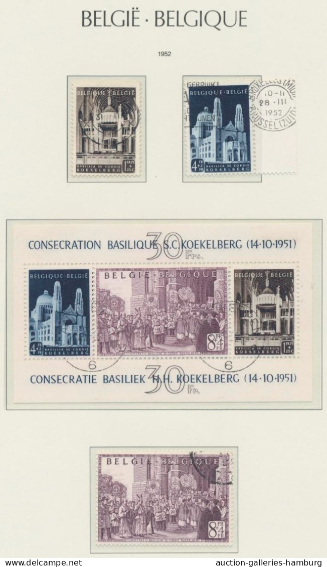 Belgium: 1849-1997, Gestempelte Sammlung In 3 Vordruckalben Mit U.a. Einigen Bes - Colecciones