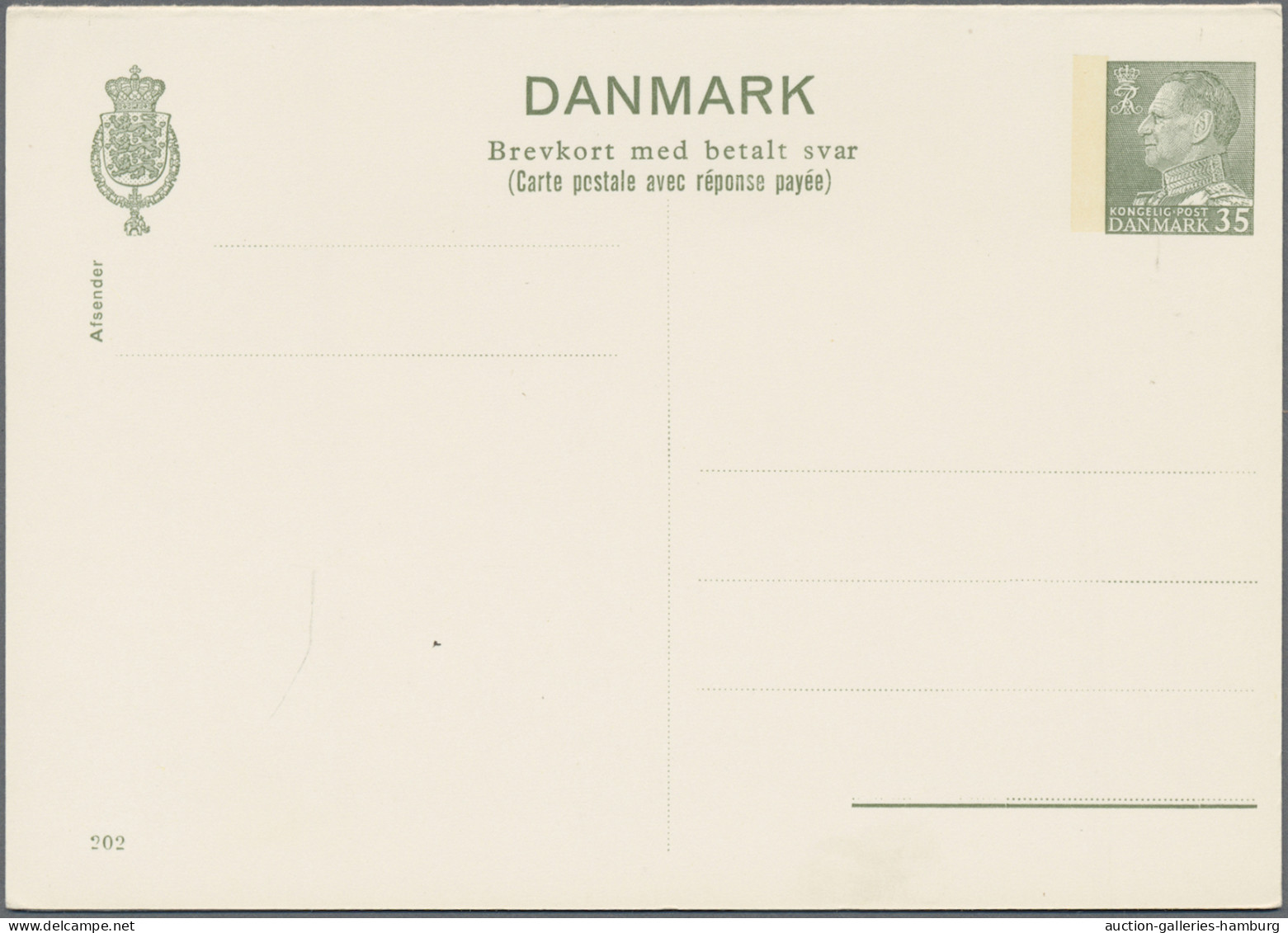 Denmark - Postal Stationery: 1885/1965 (ca.), Reply Cards (Double Cards), Collec - Postal Stationery