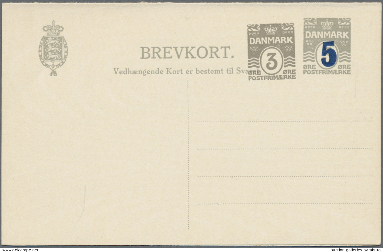 Denmark - Postal Stationery: 1885/1965 (ca.), Reply Cards (Double Cards), Collec - Enteros Postales