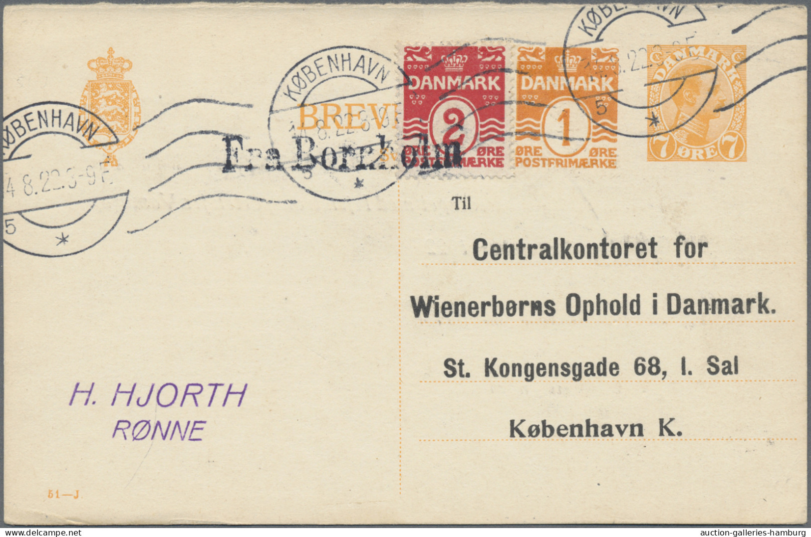 Denmark - Postal Stationery: 1888/1974, Lot Of 39 Used Stationeries Incl. Unseve - Postal Stationery