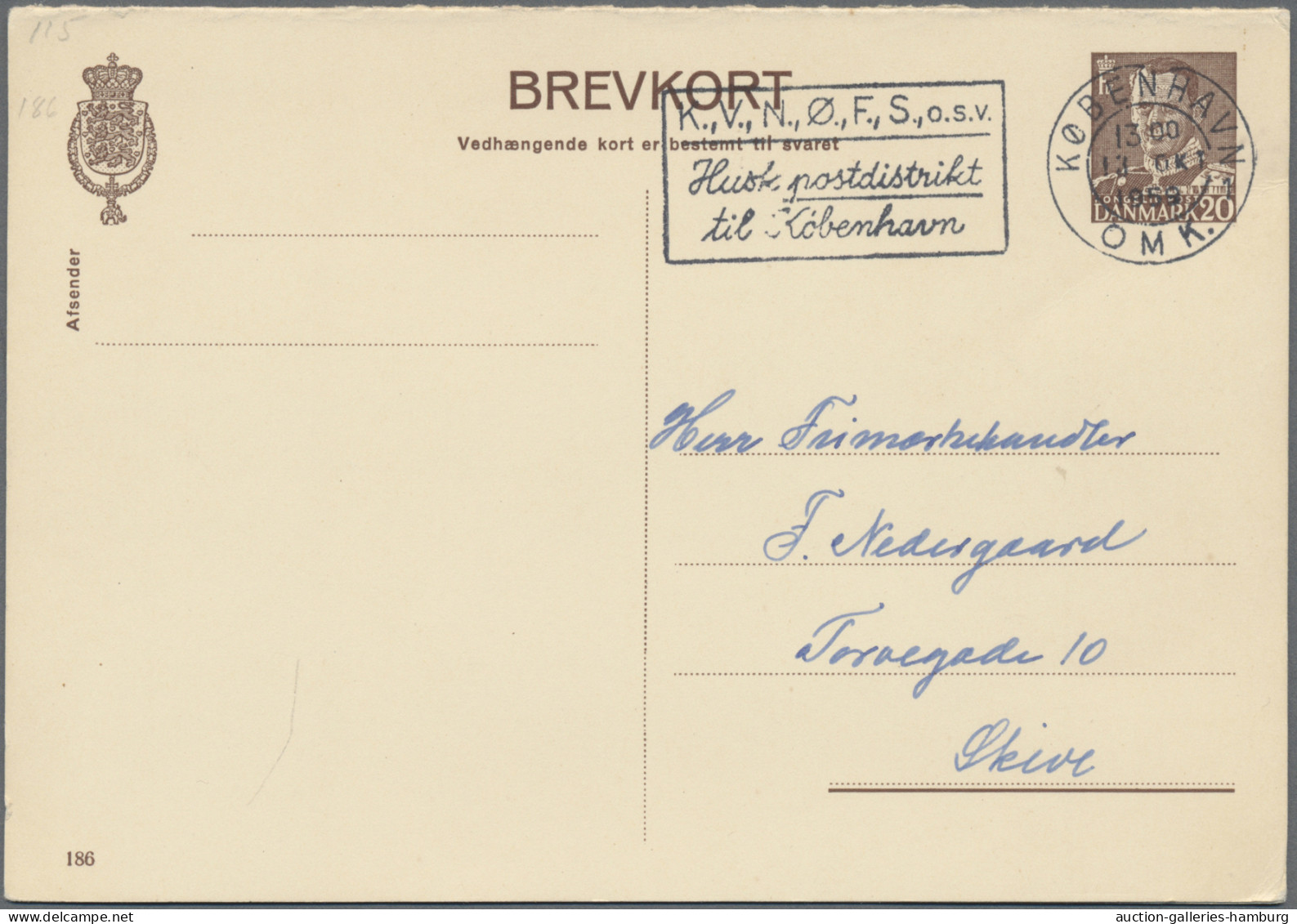 Denmark - postal stationery: 1880/1975 (ca.), lot of 41 used stationeries incl.