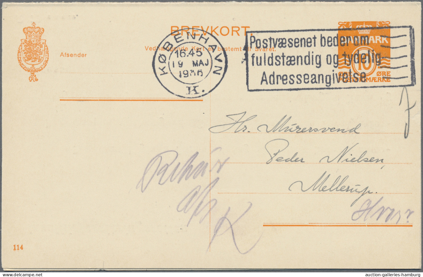Denmark - Postal Stationery: 1891/1971, Lot Of 41 Used Stationeries Incl. Unseve - Postal Stationery