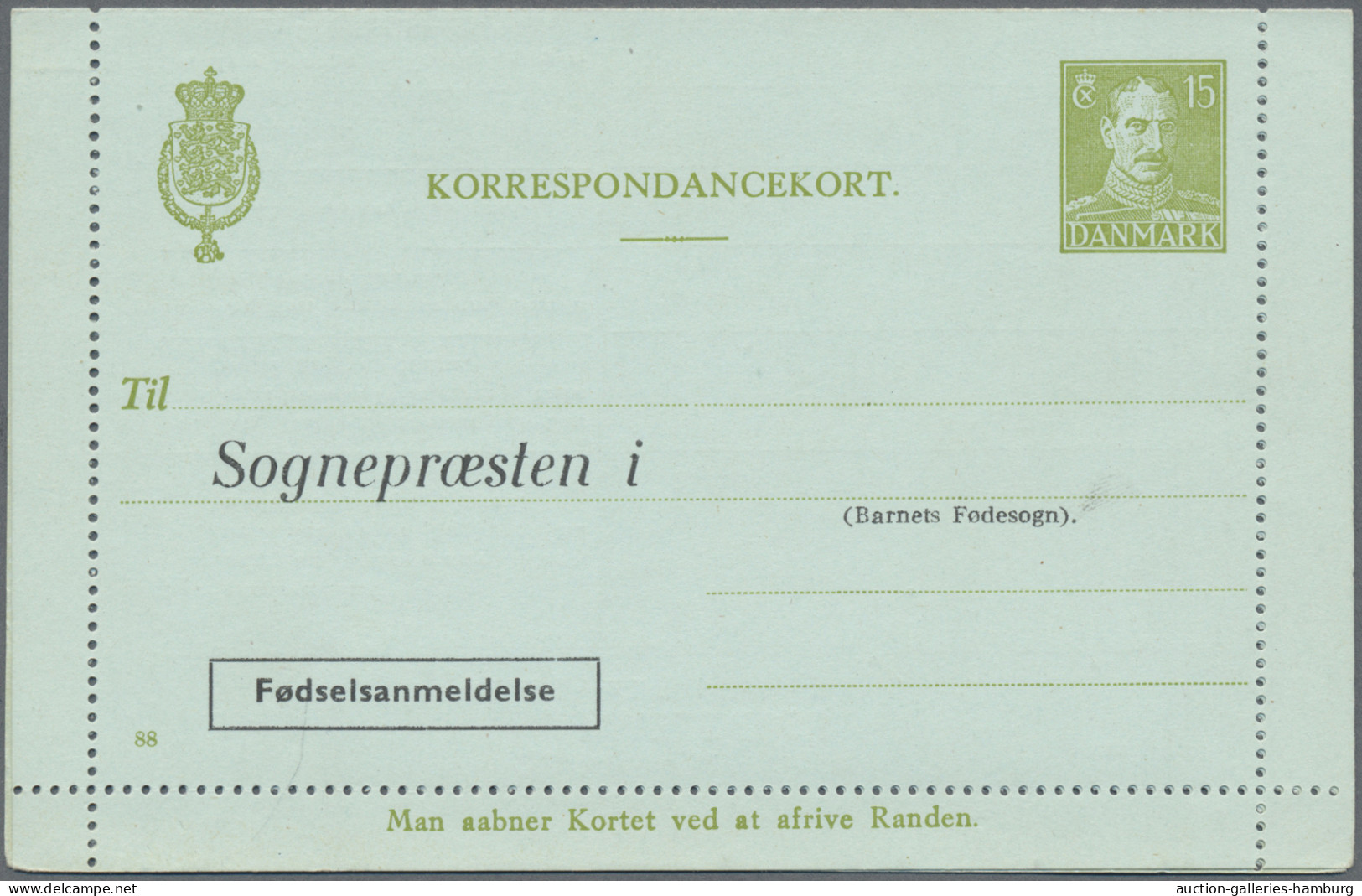 Denmark - Postal Stationery: 1953/1965, Letter Cards For Population Register, Lo - Enteros Postales