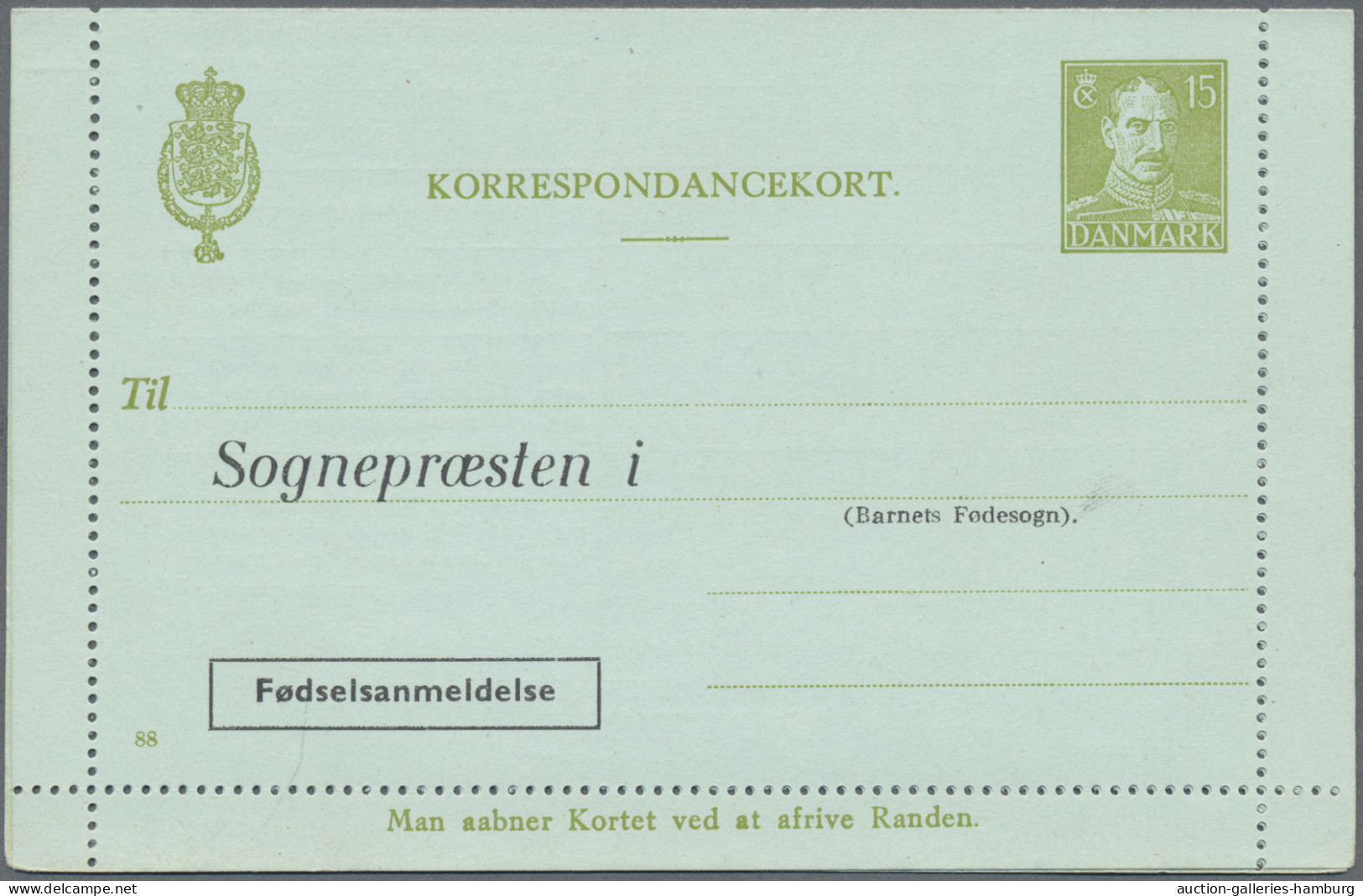 Denmark - Postal Stationery: 1953/1965, Letter Cards For Population Register, Lo - Postal Stationery