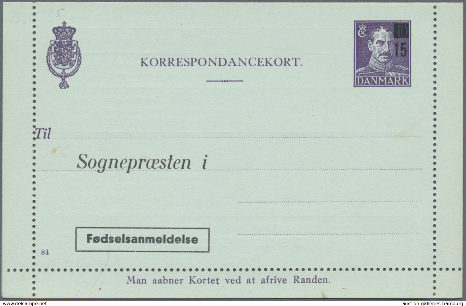 Denmark - postal stationery: 1953/1965, Letter Cards for Population Register, lo