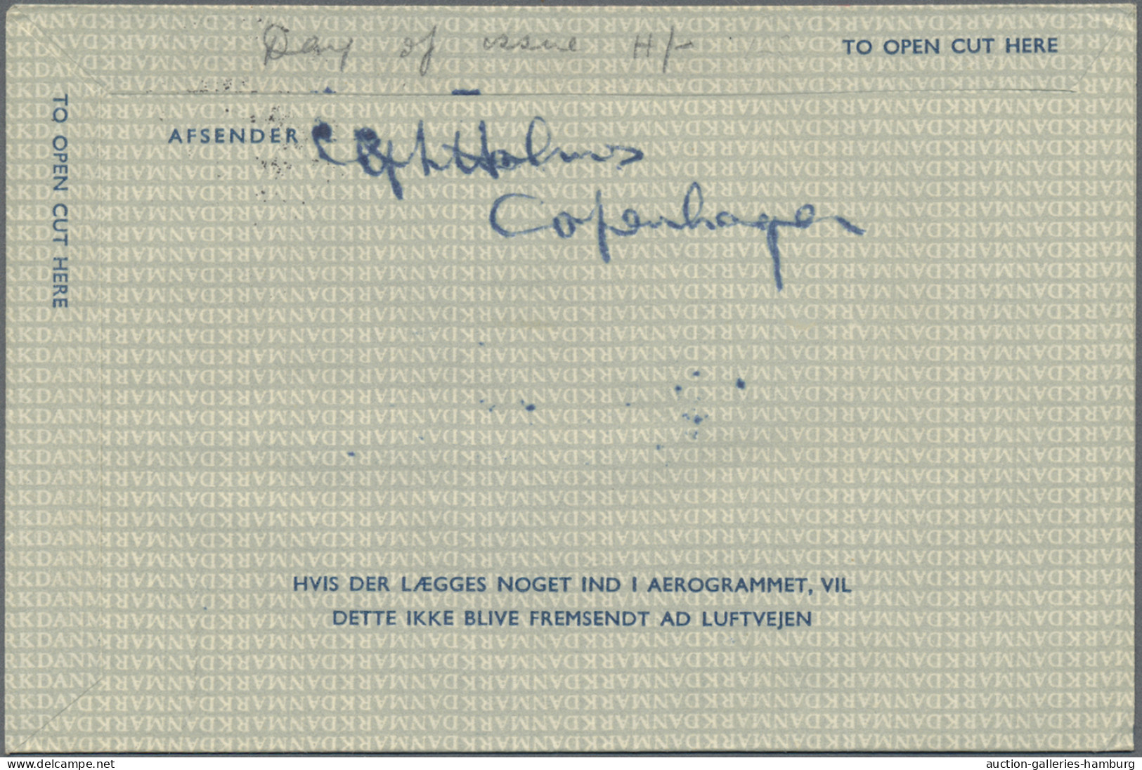 Denmark - Postal Stationery: 1949/1985, Collection Of Apprx. 74 Air Letter Sheet - Entiers Postaux