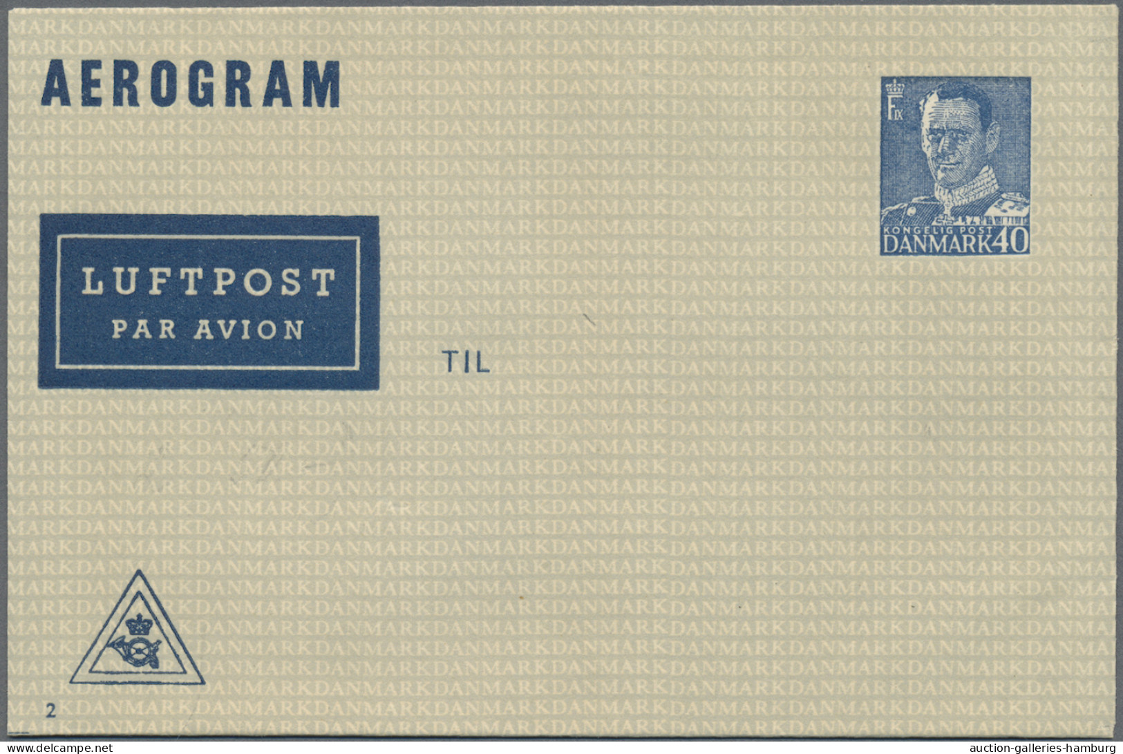 Denmark - Postal Stationery: 1949/1985, Collection Of Apprx. 74 Air Letter Sheet - Entiers Postaux