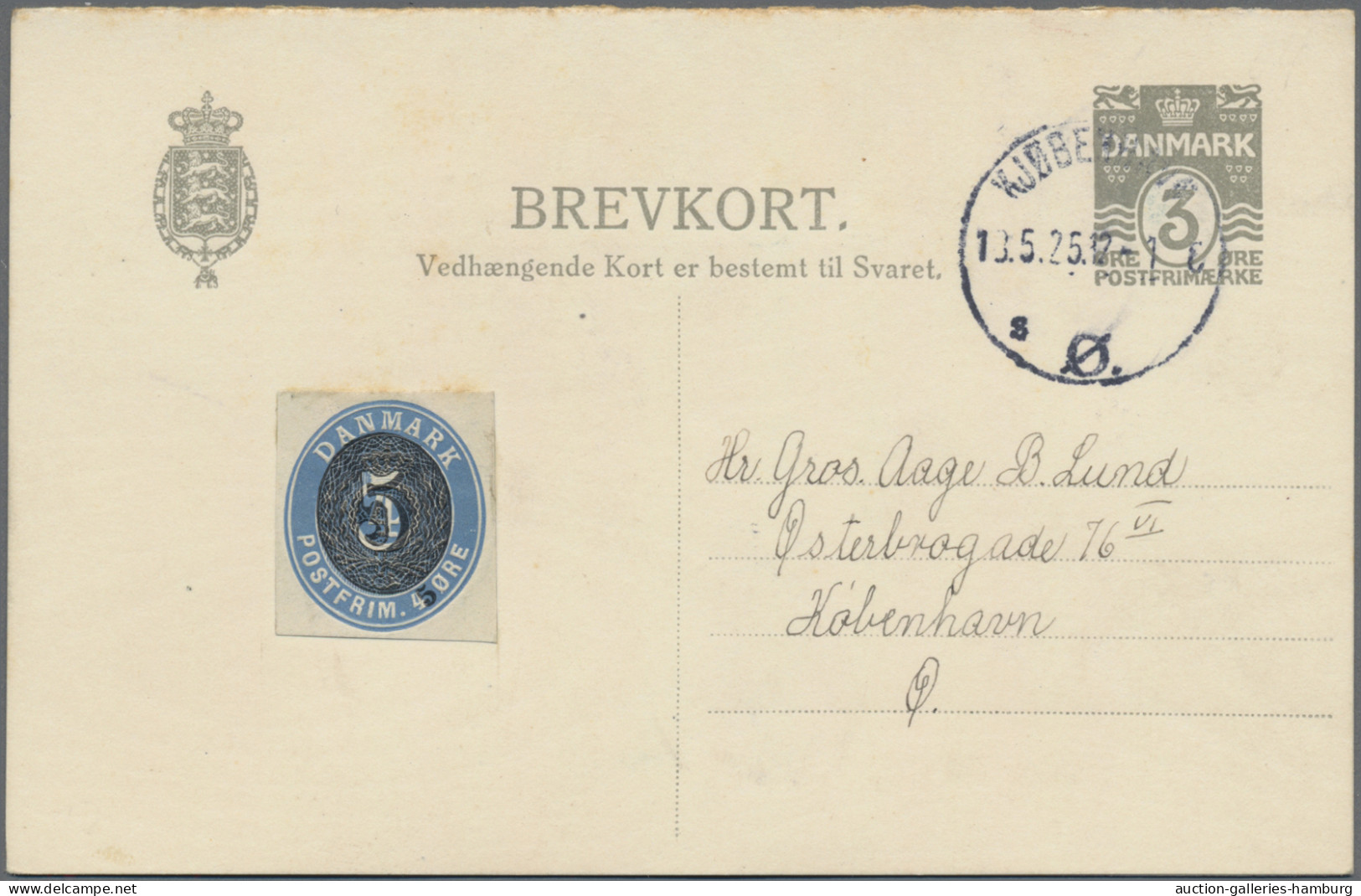 Denmark - Postal Stationery: 1878/1944, Lot Of 49 Commercially Used Stationery C - Postal Stationery