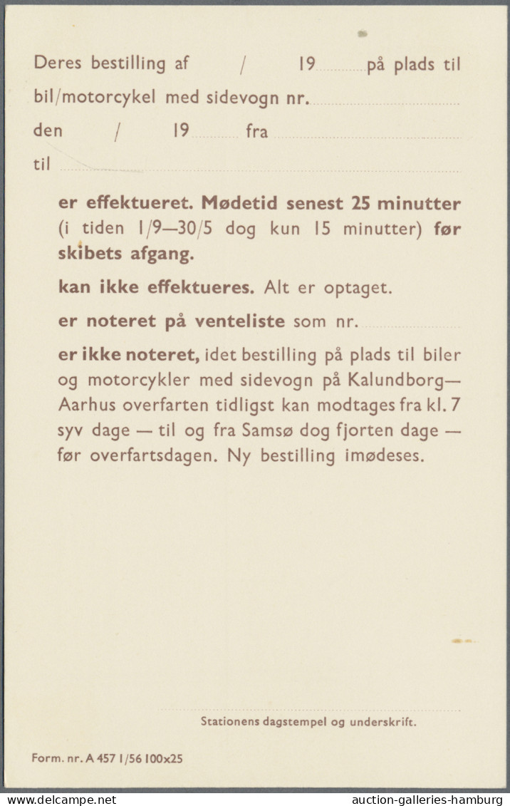 Denmark - Postal Stationery: 1920/1967 (ca.), Postal Cards Of National Railway, - Entiers Postaux