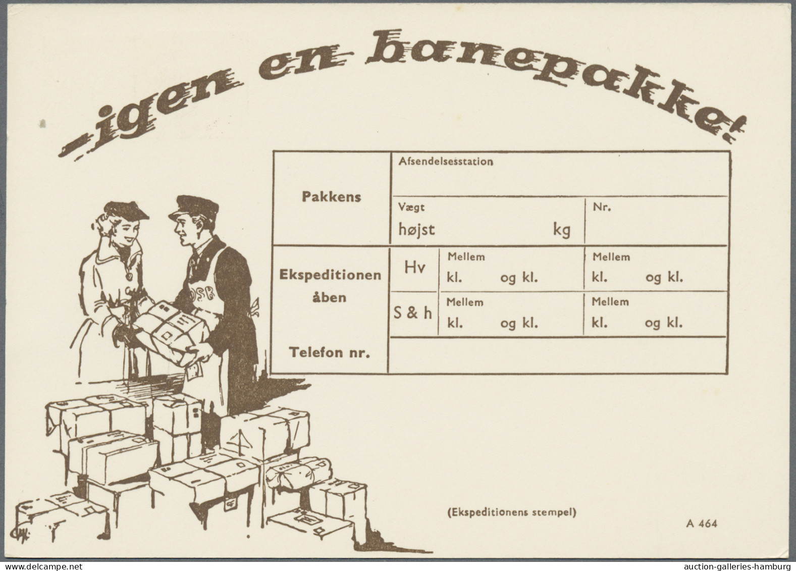 Denmark - Postal Stationery: 1920/1980 (ca.), Postal Cards Of National Railway, - Enteros Postales