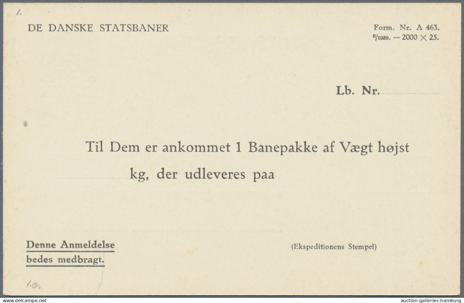 Denmark - Postal Stationery: 1938/1978 (ca.), Postal Cards Of National Railway, - Entiers Postaux