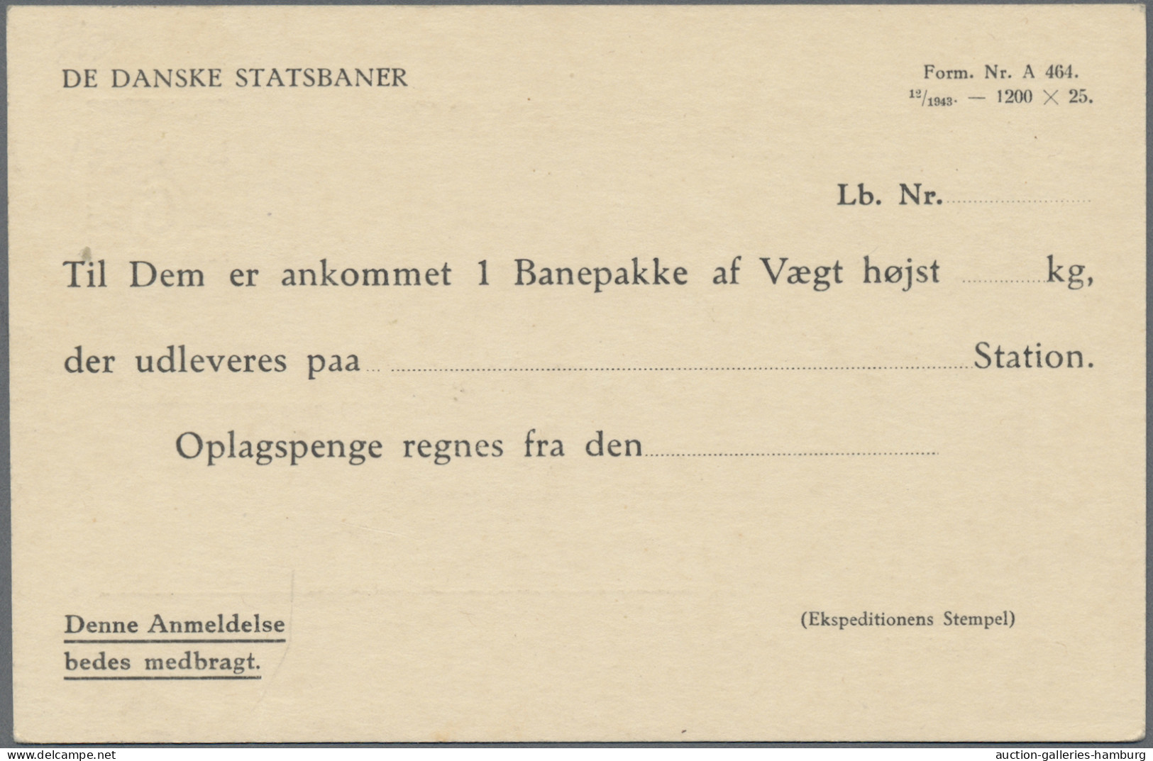 Denmark - Postal Stationery: 1910/1975 (ca.), Postal Cards Of National Railway, - Enteros Postales