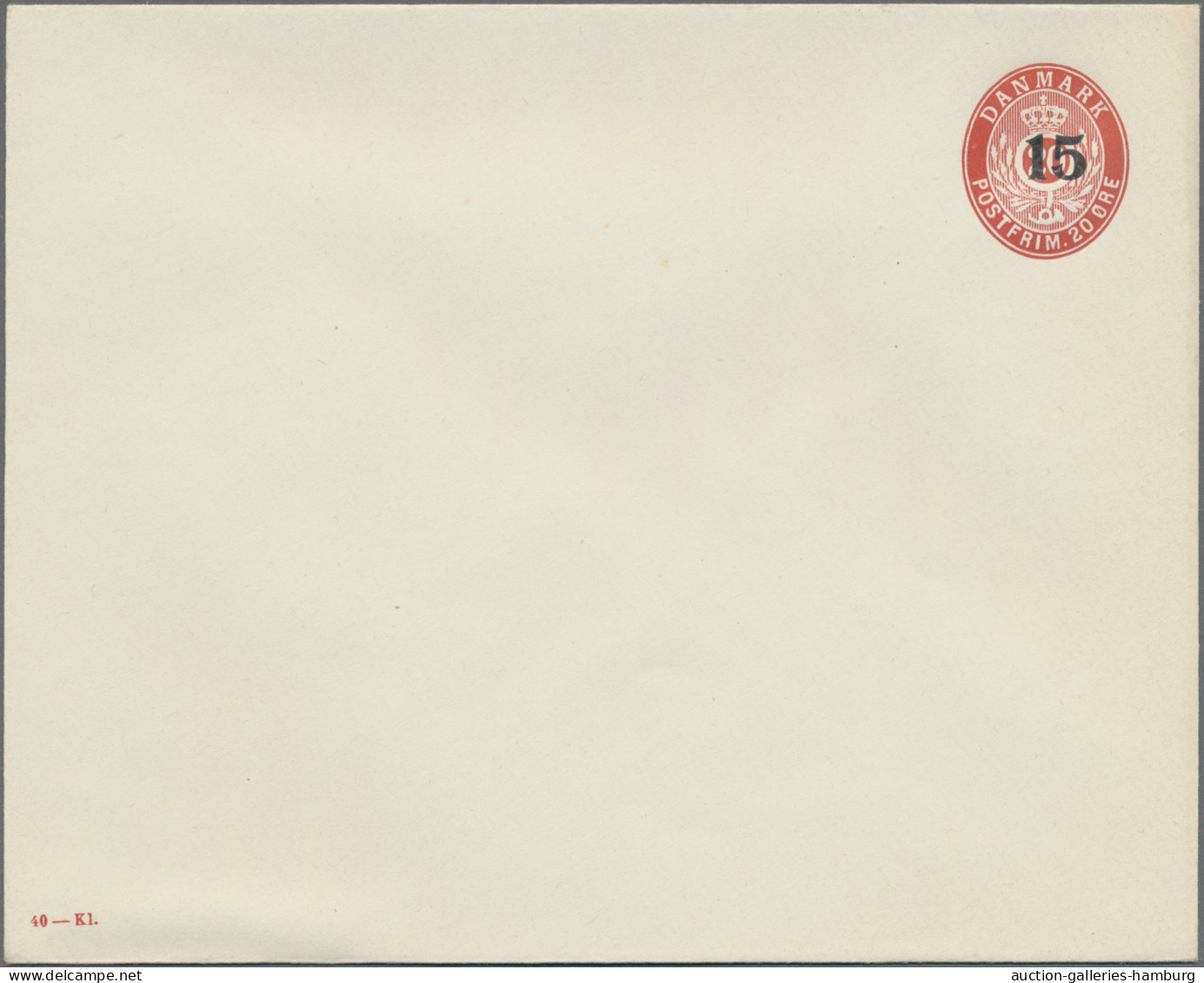 Denmark - Postal Stationery: 1875/1955 (ca.), Assortment Of Apprx. 61 Unused Sta - Ganzsachen